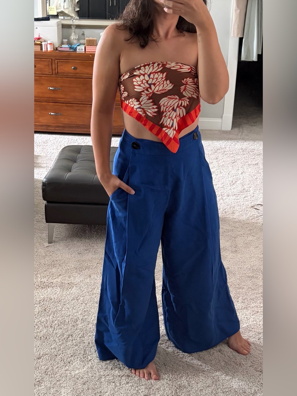 Wide-Leg Farm Rio Palazzo Pants
